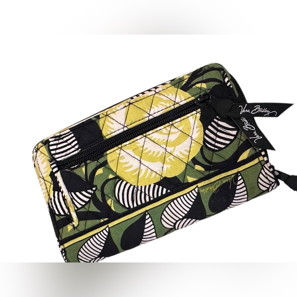 Vera Bradley Turnlock Clutch Wallet LA Neon Rose - Picture 2 of 7